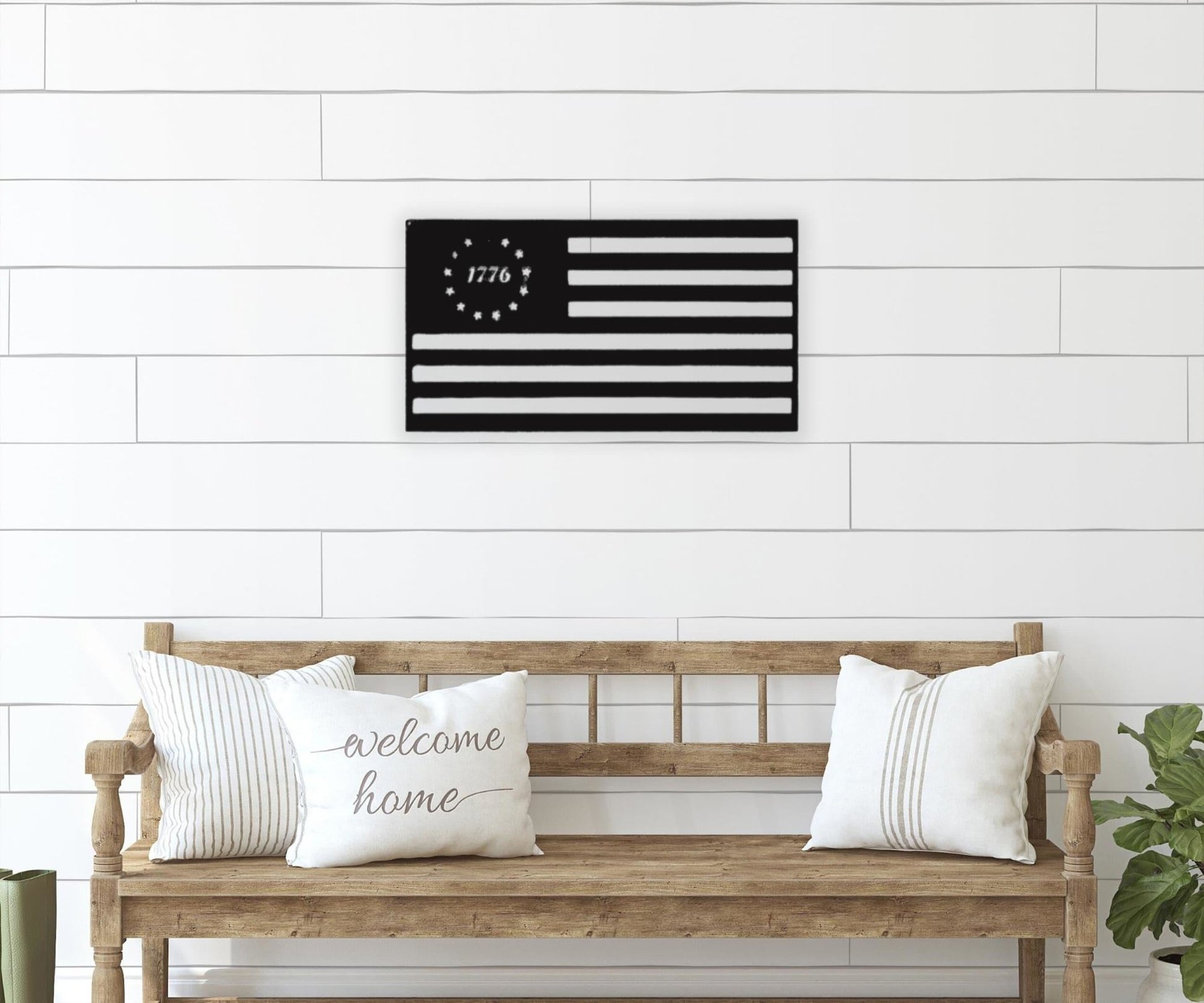 American Flag Wall Art - Patriotic Metal Decoration Celebrating Freedom - Stylinsoul