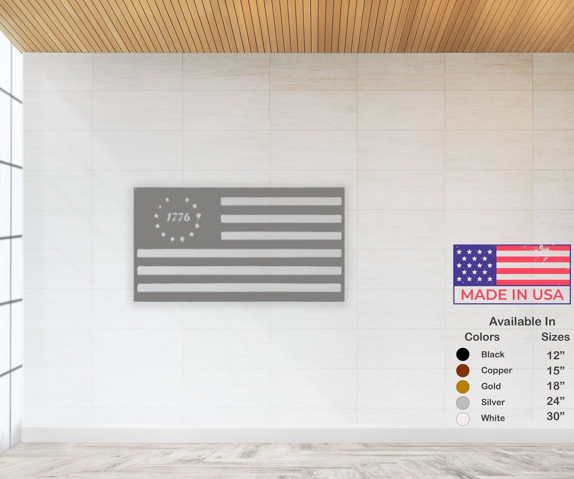 American Flag Wall Art - Patriotic Metal Decoration Celebrating Freedom - Stylinsoul