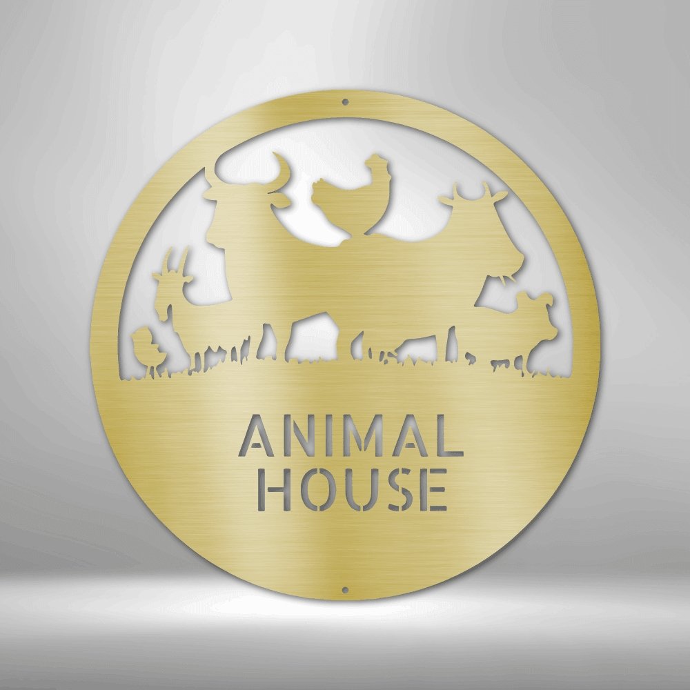 Animal Barn Sign - Farm Metal Sign for Outdoor Farmhouse Decor - Stylinsoul