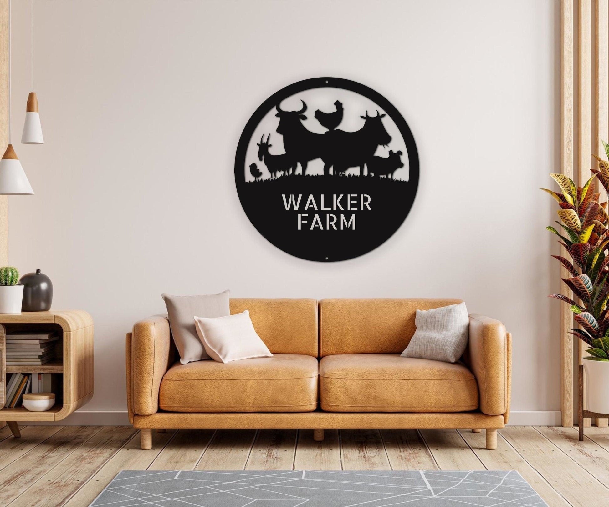 Animal Barn Sign - Farm Metal Sign for Outdoor Farmhouse Decor - Stylinsoul