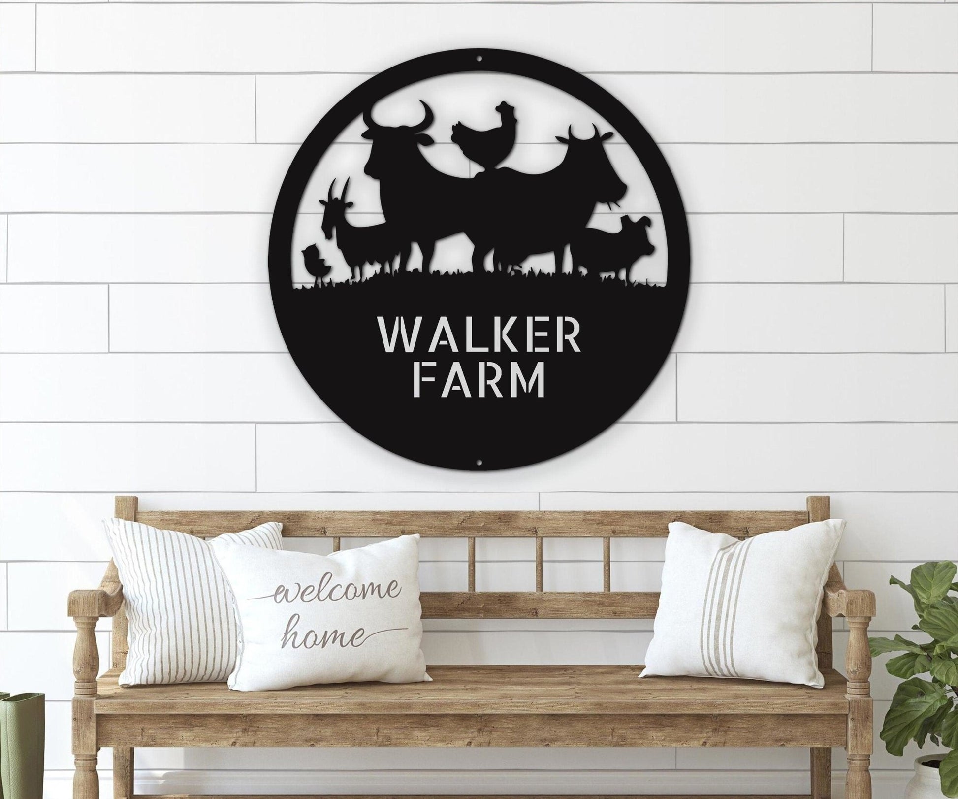 Animal Barn Sign - Farm Metal Sign for Outdoor Farmhouse Decor - Stylinsoul