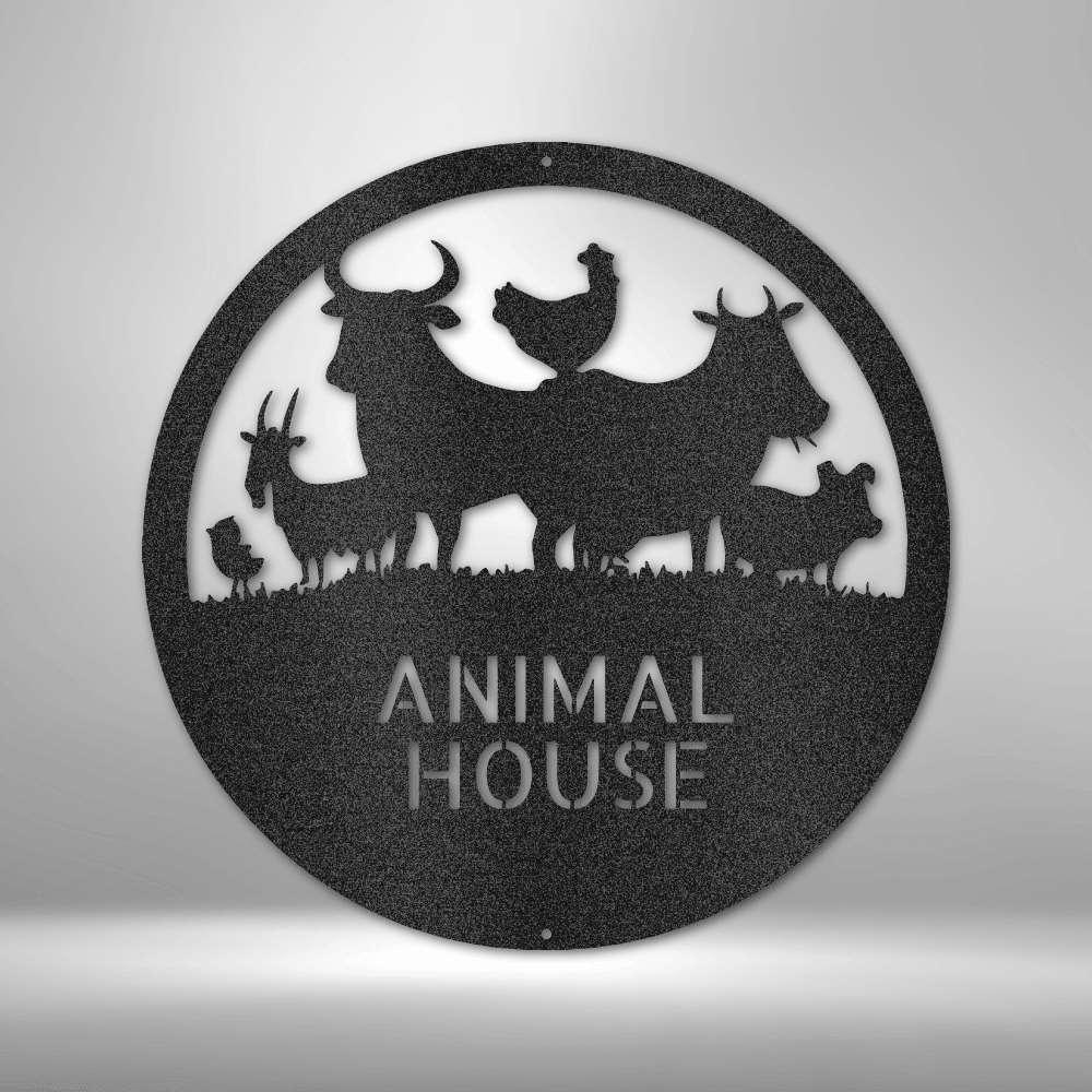 Animal Barn Sign - Farm Metal Sign for Outdoor Farmhouse Decor - Stylinsoul