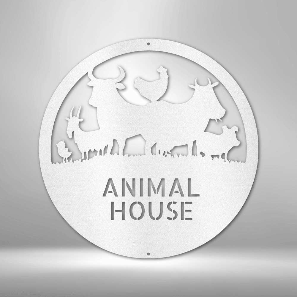 Animal Barn Sign - Farm Metal Sign for Outdoor Farmhouse Decor - Stylinsoul