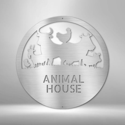 Animal Barn Sign - Farm Metal Sign for Outdoor Farmhouse Decor - Stylinsoul