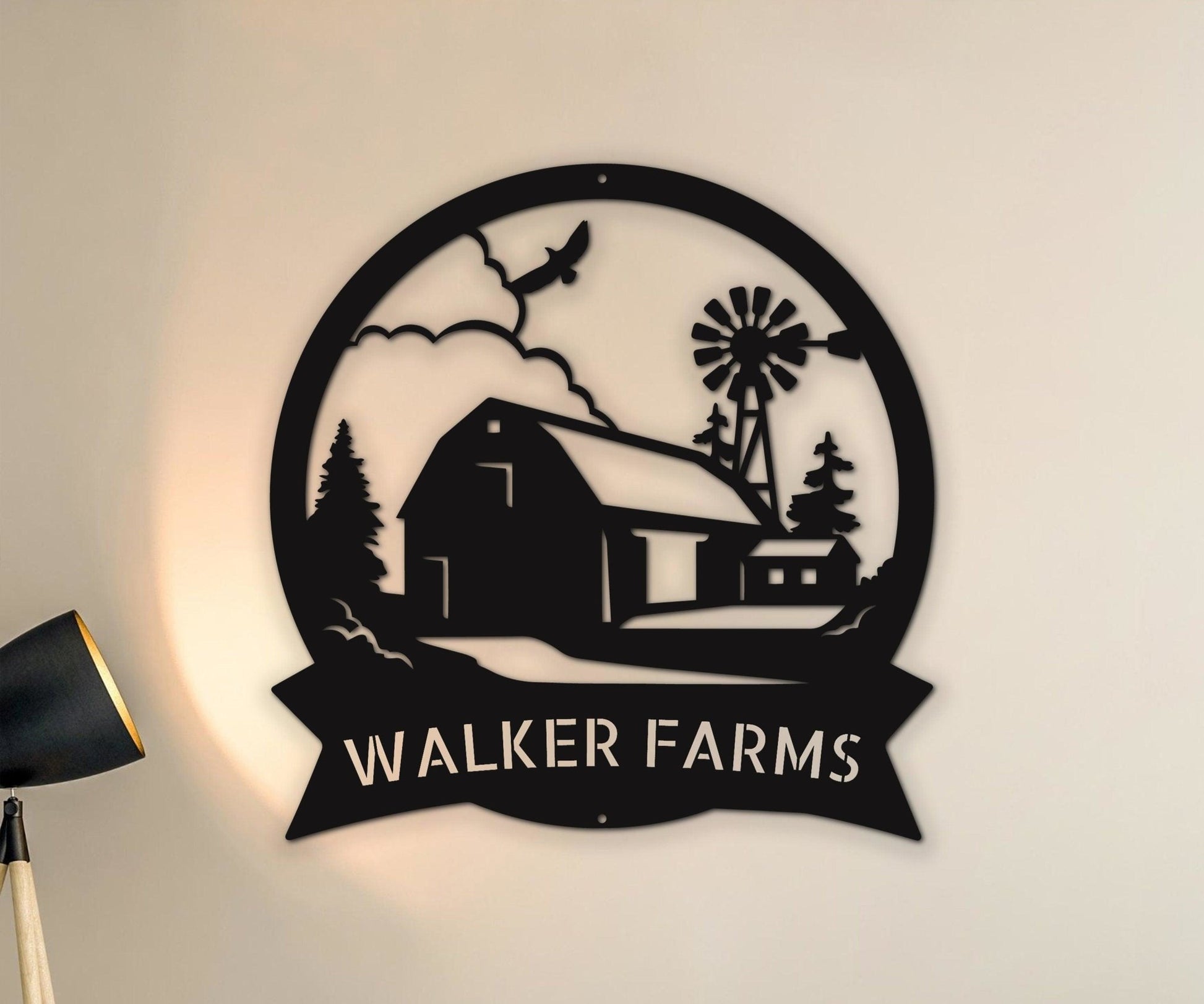 Barn Sign - Personalized Metal Farm Signs for Farmhouse Decor and Housewarming Gift - Stylinsoul