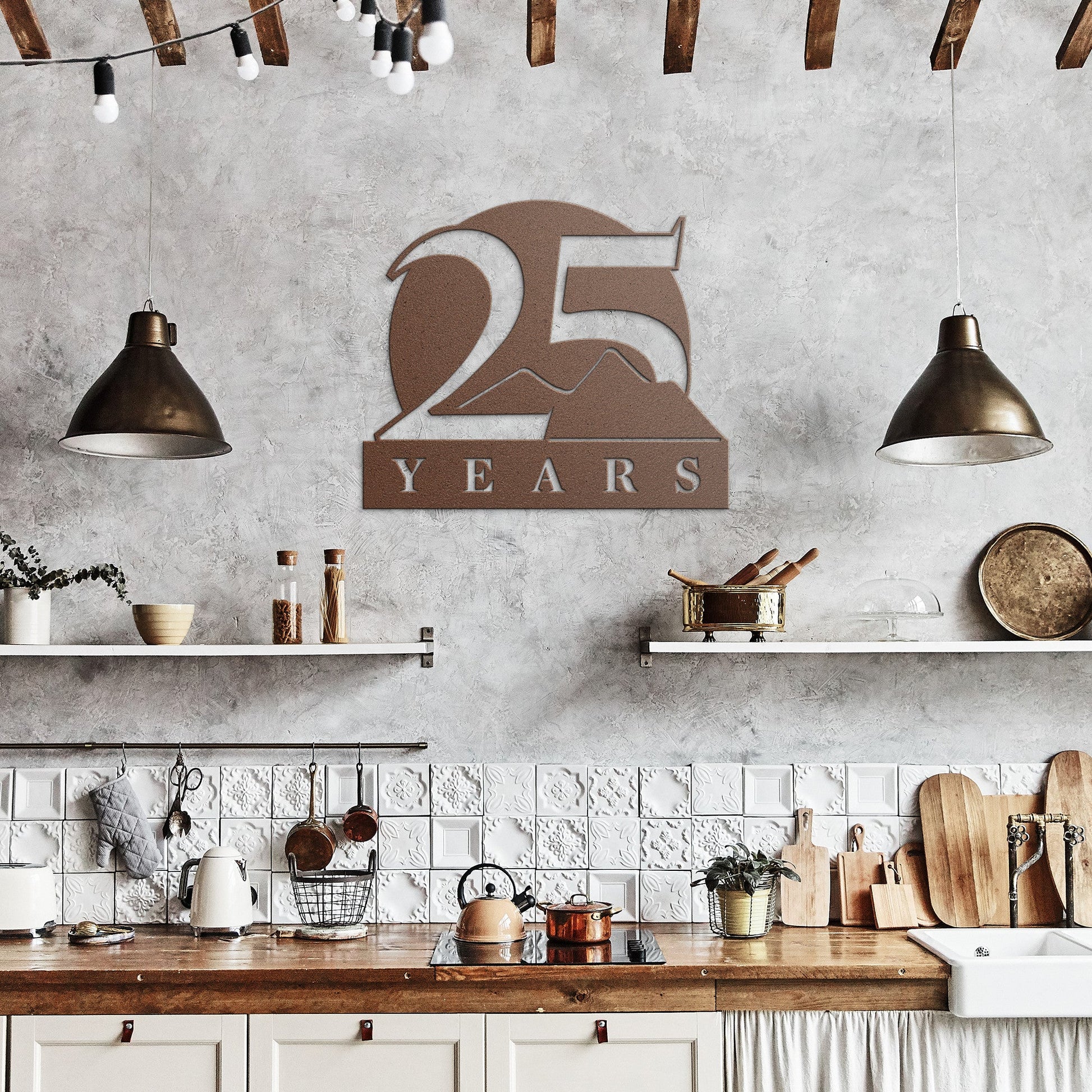 Celebrate 25 Years of Success with a Custom Metal Wall Sign - Stylinsoul