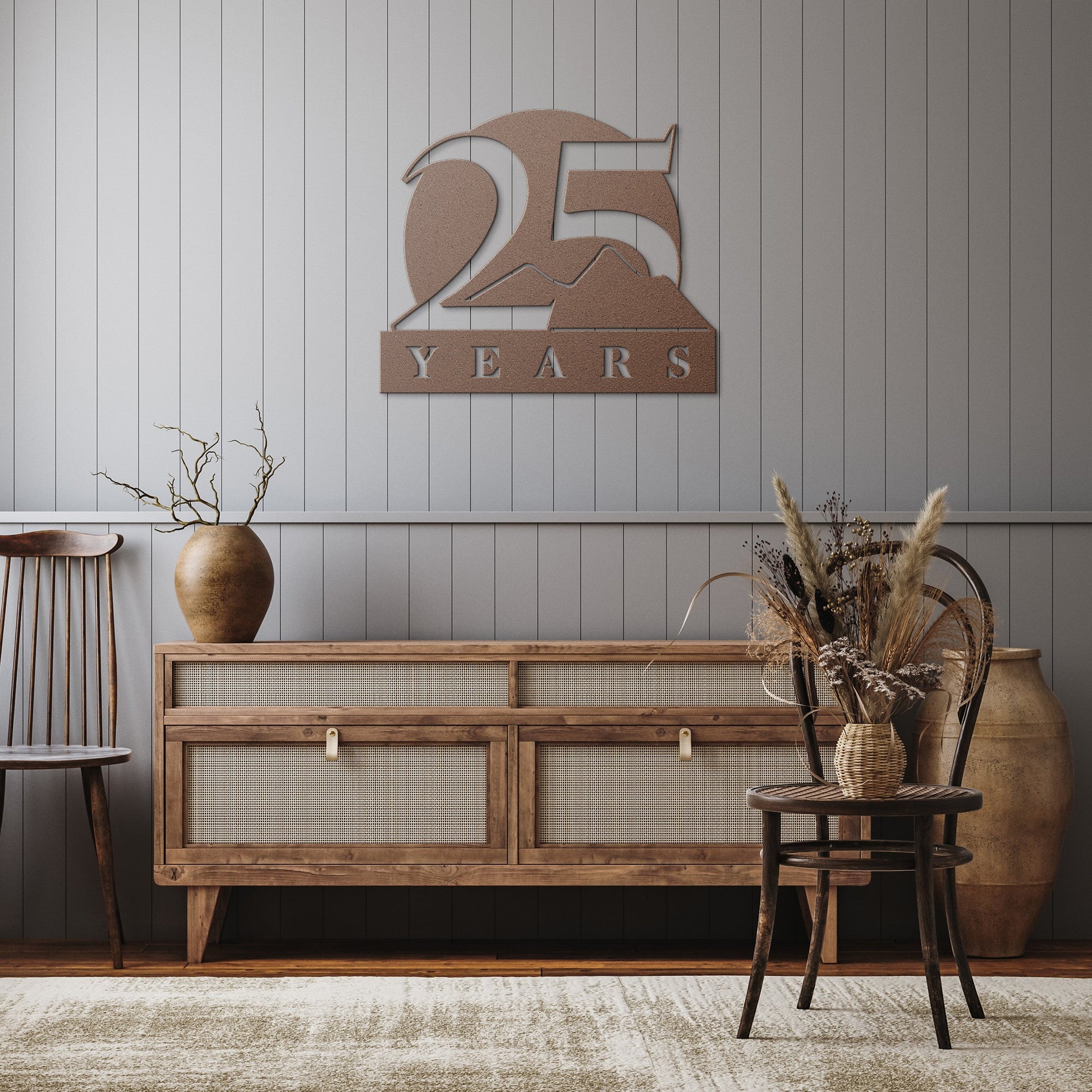 Celebrate 25 Years of Success with a Custom Metal Wall Sign - Stylinsoul