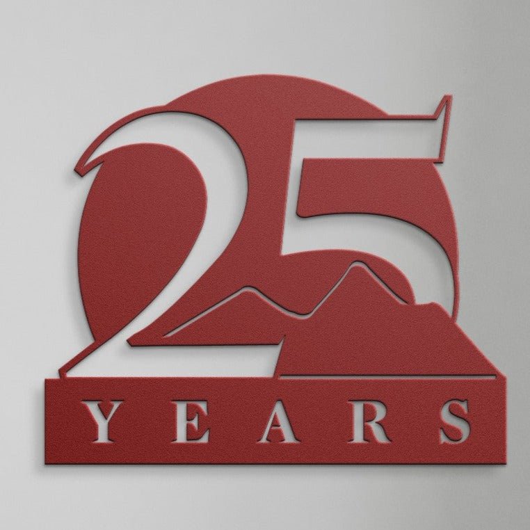 Celebrate 25 Years of Success with a Custom Metal Wall Sign - Stylinsoul