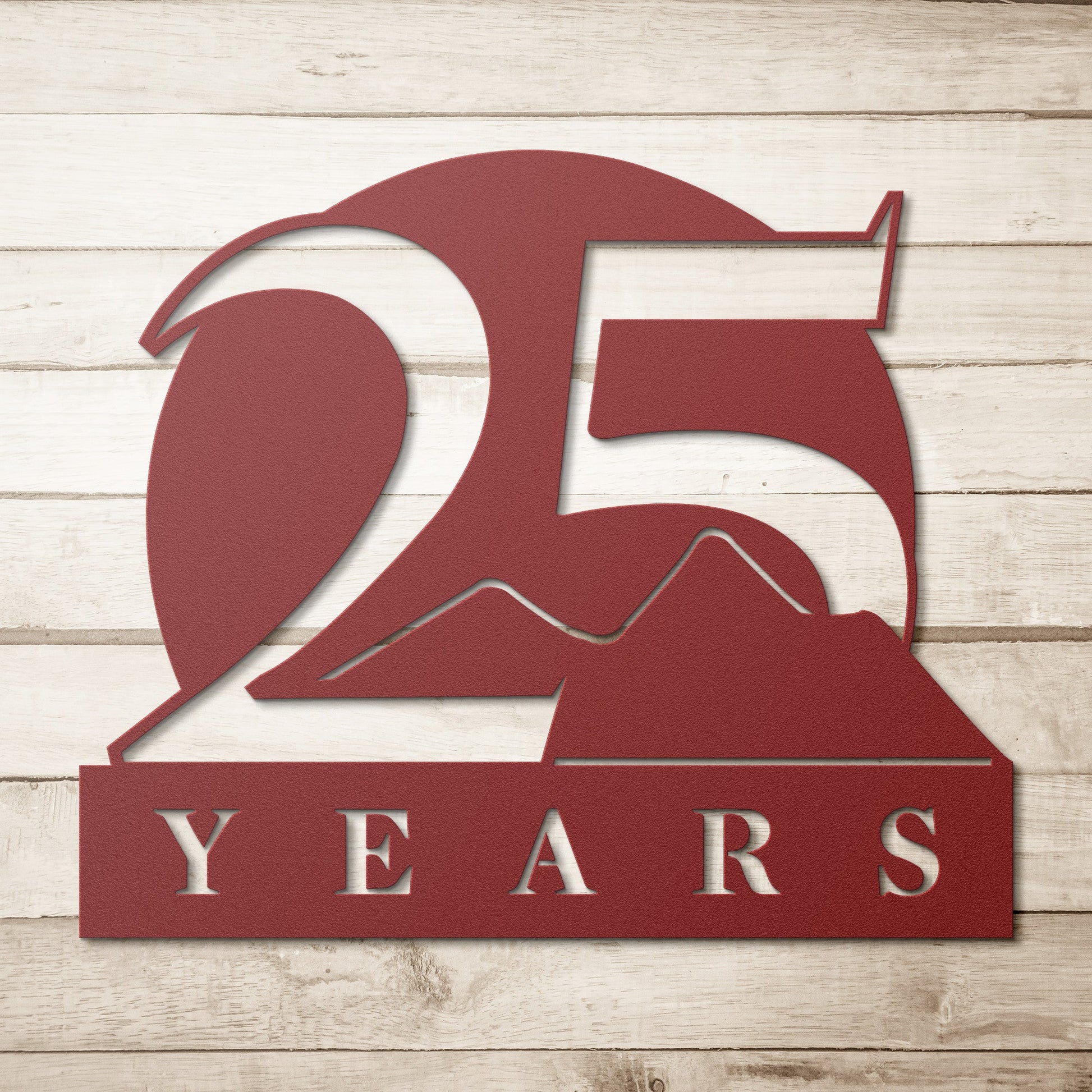 Celebrate 25 Years of Success with a Custom Metal Wall Sign - Stylinsoul