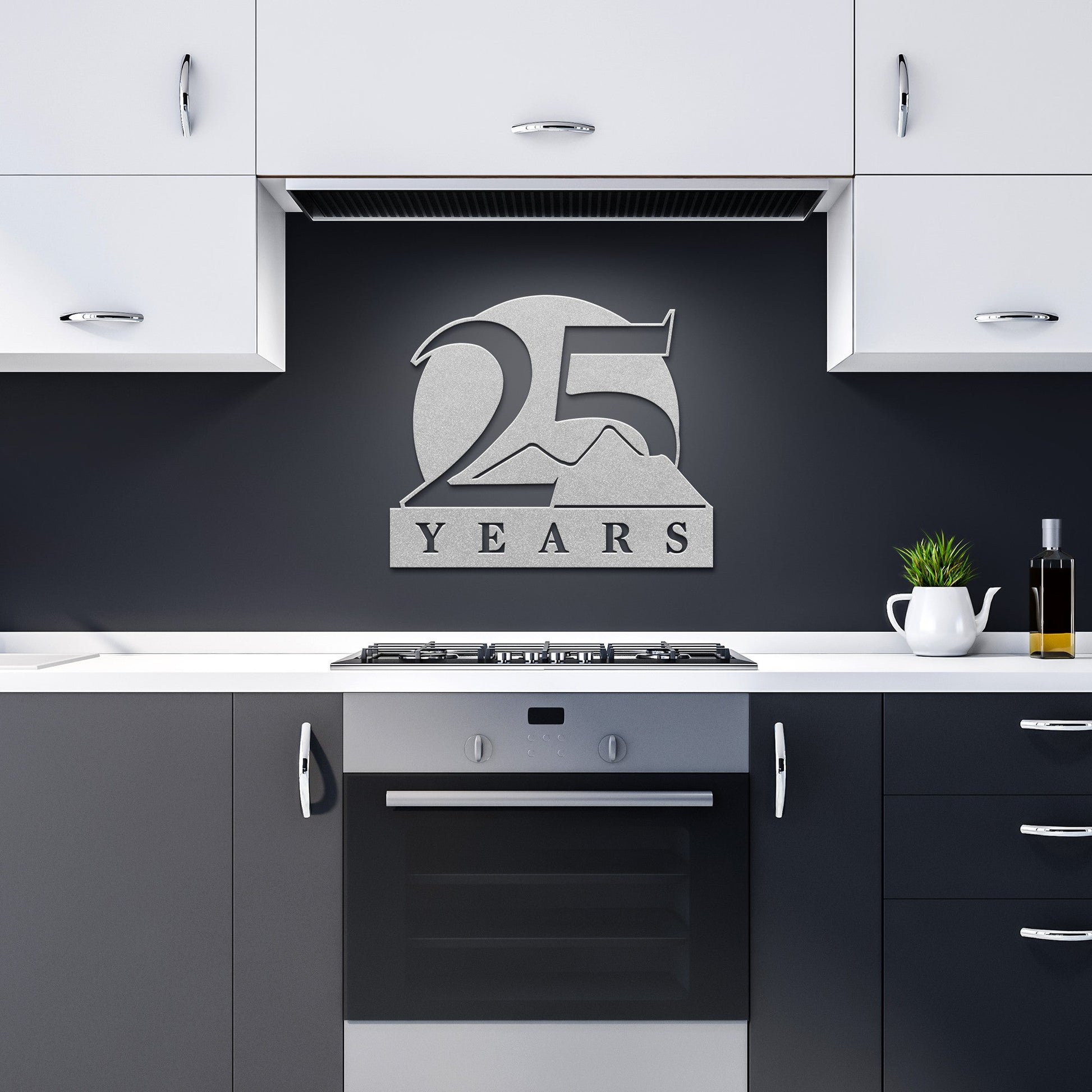 Celebrate 25 Years of Success with a Custom Metal Wall Sign - Stylinsoul