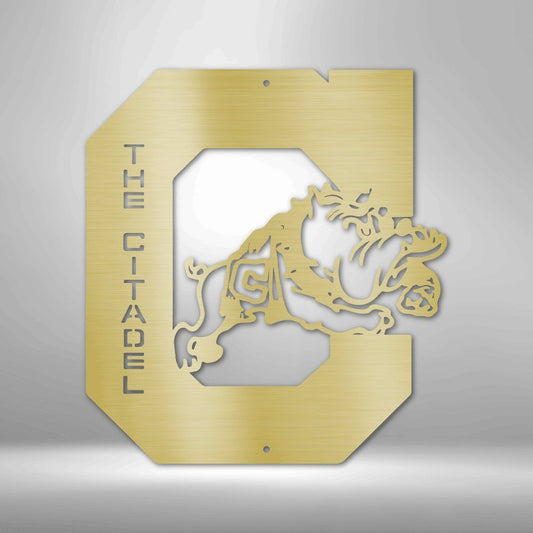 Citadel Bulldog Steel Sign - Custom Metal Wall Art for Dog Lovers - Stylinsoul