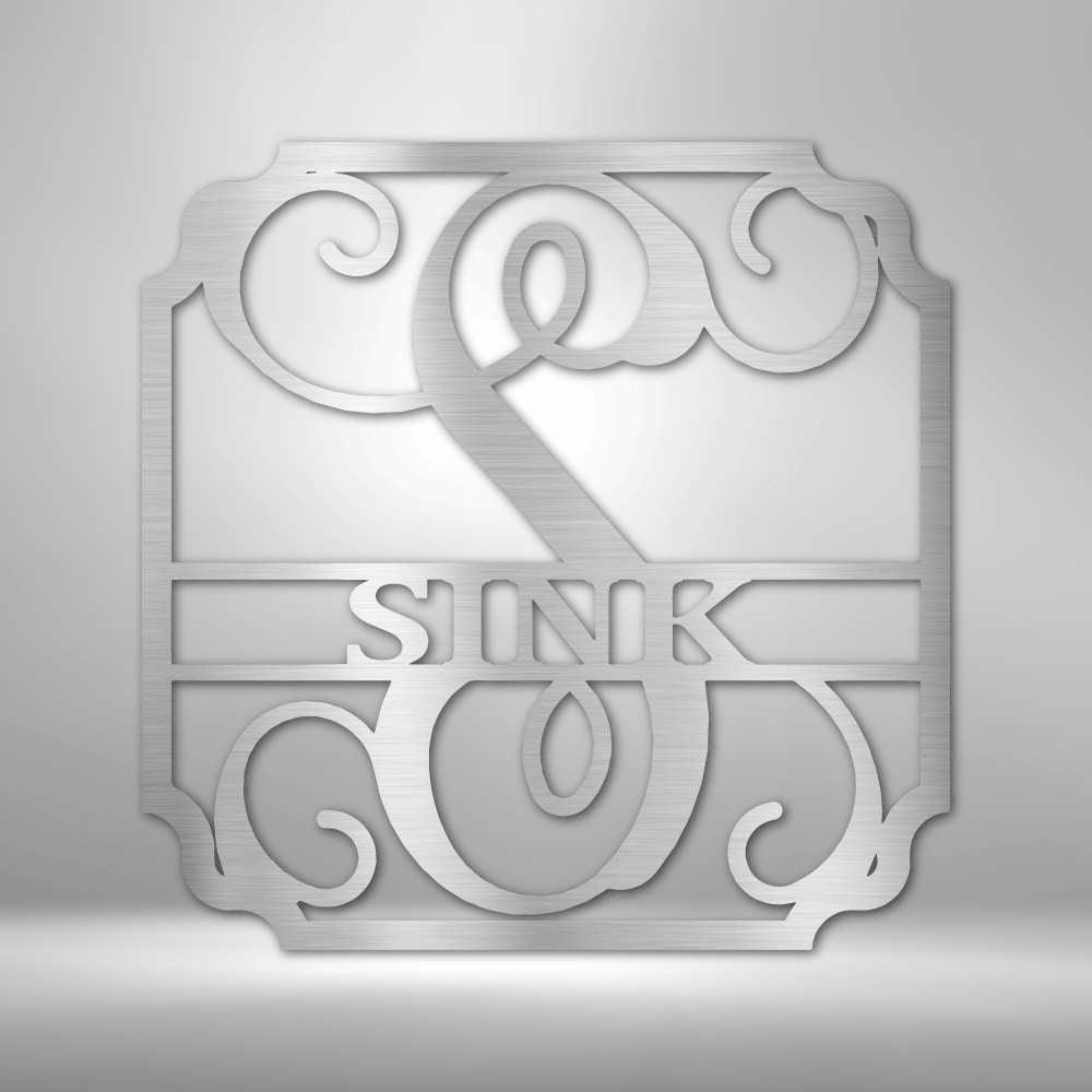 Classic Family Name Steel Sign - Personalized Metal Wall Art for Timeless Decor - Stylinsoul