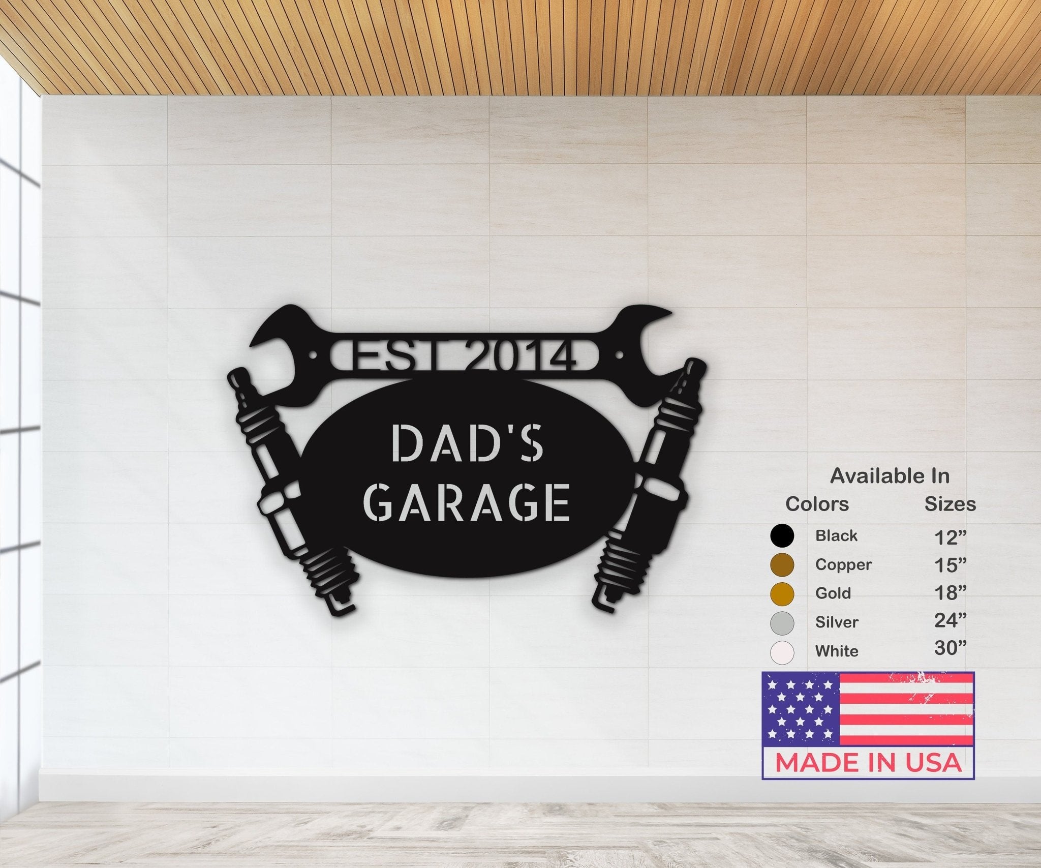 Custom Garage Sign - Personalized Metal Garage Tool Sign for Mechanics - Stylinsoul