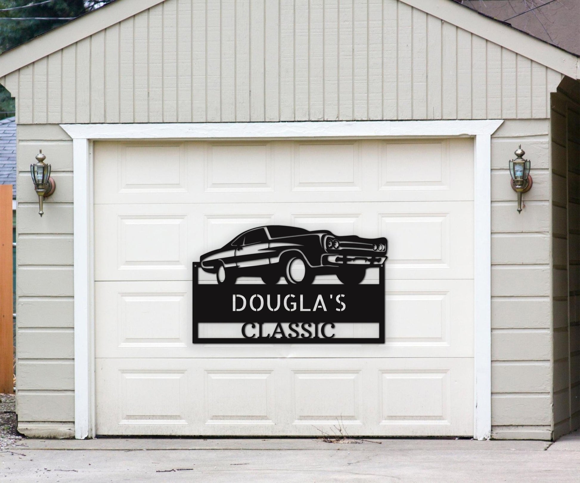 Custom Garage Sign - Personalized Metal Muscle Car Signs for Mancave Workshop - Stylinsoul