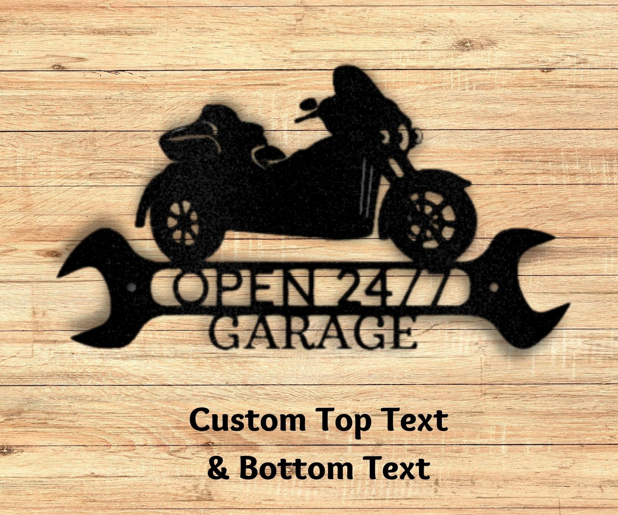 Custom Metal Bike Sign - Trike Shop Metal Monogram - Garage Metal Sign - Gift for Him - Stylinsoul
