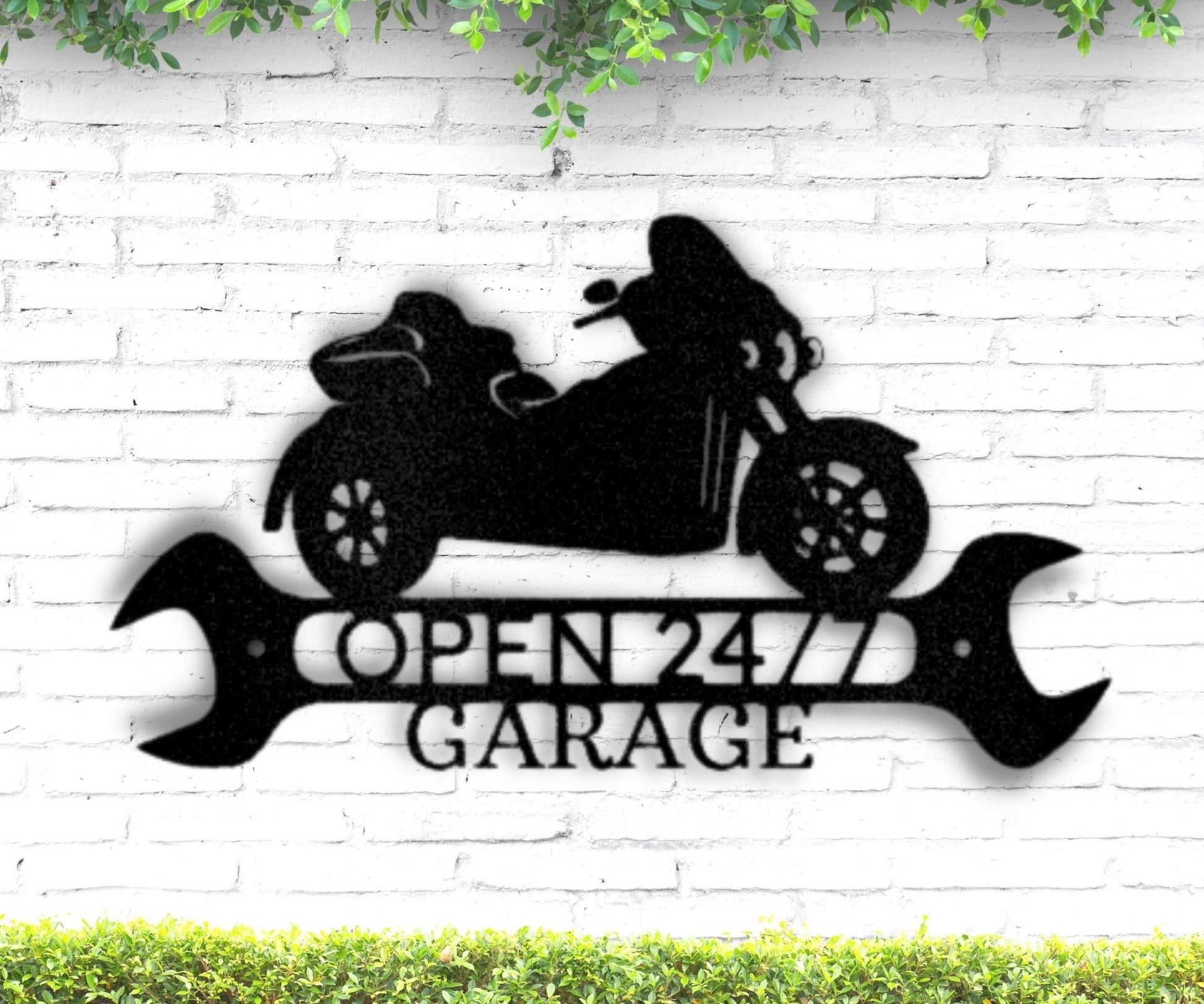 Custom Metal Bike Sign - Trike Shop Metal Monogram - Garage Metal Sign - Gift for Him - Stylinsoul