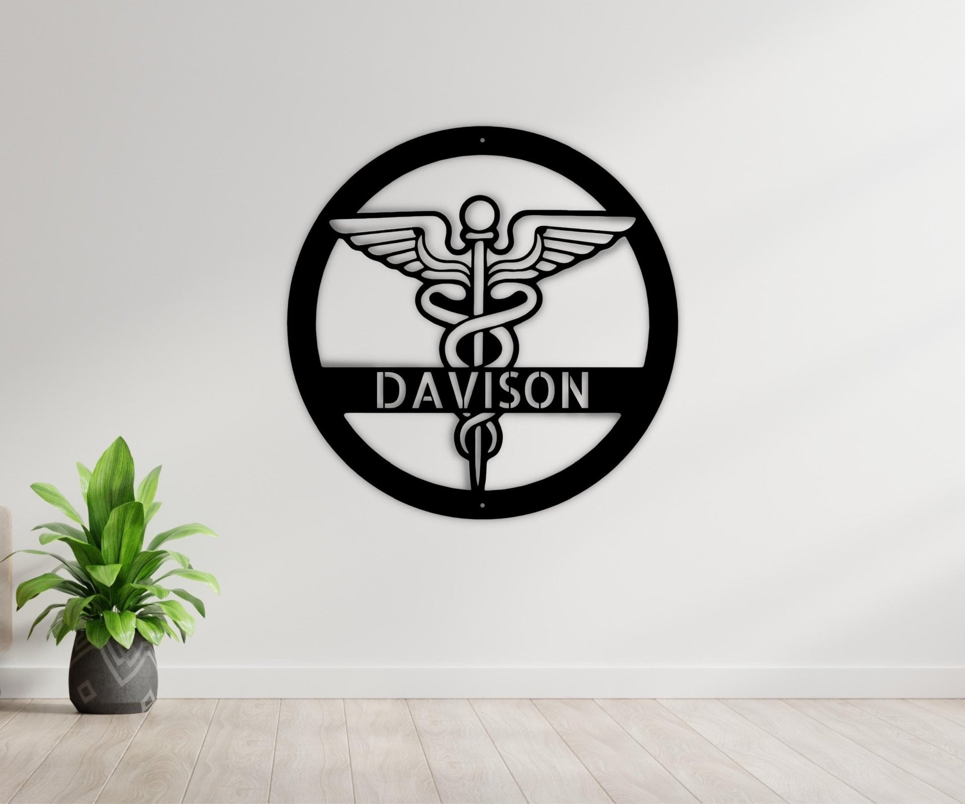 Custom Nurse Wedding Gift - Personalized Metal Wall Decor for Medical Professionals - Stylinsoul