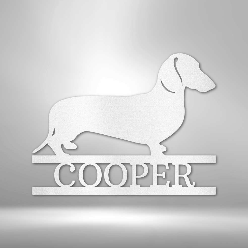 Dachshund Monogram - Personalized Steel Sign for Dog Lovers - Stylinsoul