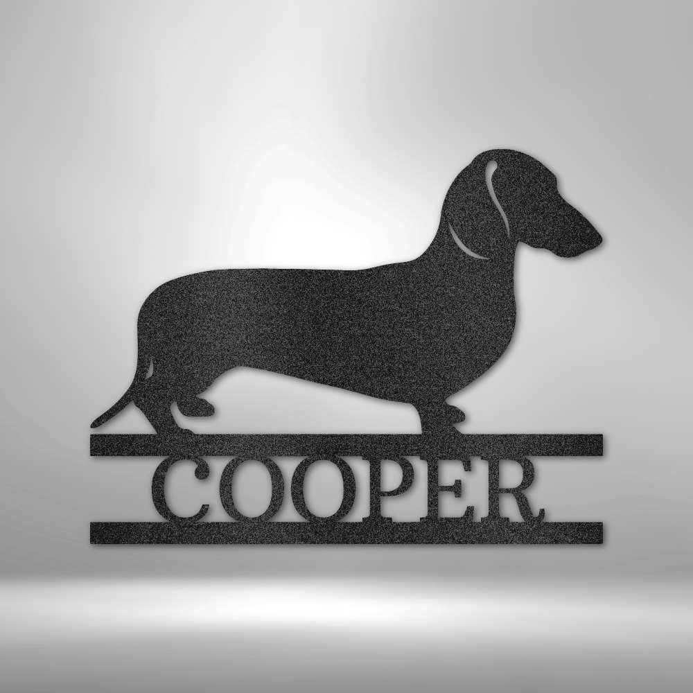 Dachshund Monogram - Personalized Steel Sign for Dog Lovers - Stylinsoul