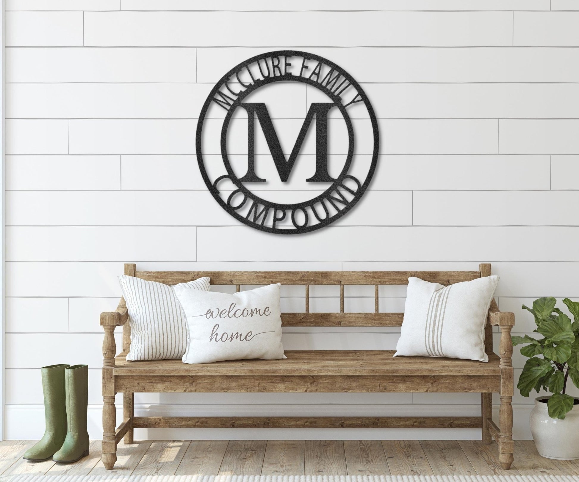Family Name Sign - Housewarming Gift - Personalized Metal Wall Art for Couples - Stylinsoul