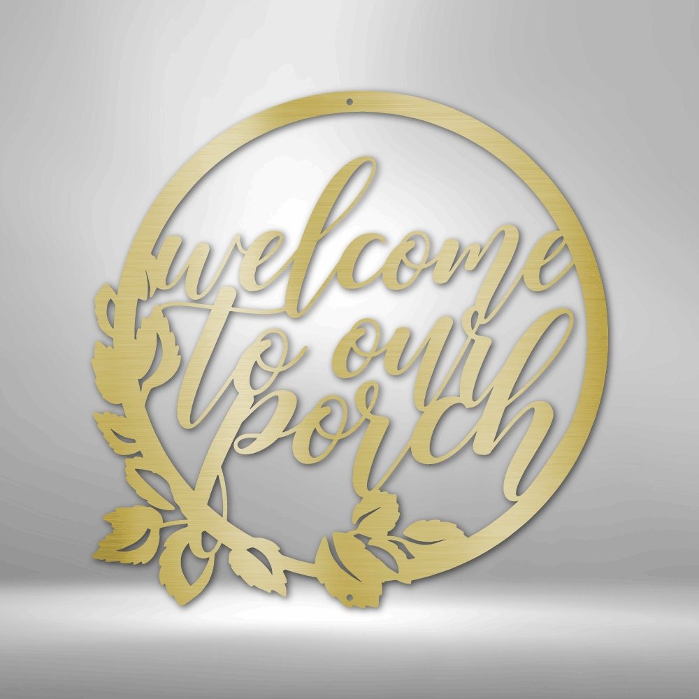 Farmhouse Welcome Signs - Outdoor Metal Sign for Front Porch and Door Decor - Stylinsoul