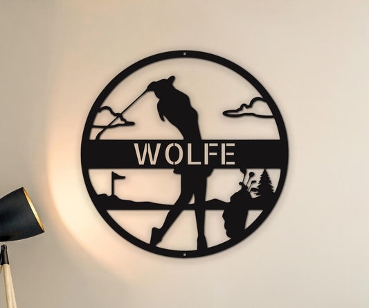 Female Golf Metal Sign - Golf Gifts for Women - Golfer Gift for Outdoor Decor - Stylinsoul
