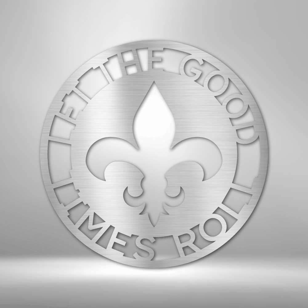 Fleur De Lis Ring Monogram - Personalized Steel Sign with Classic Elegance - Stylinsoul