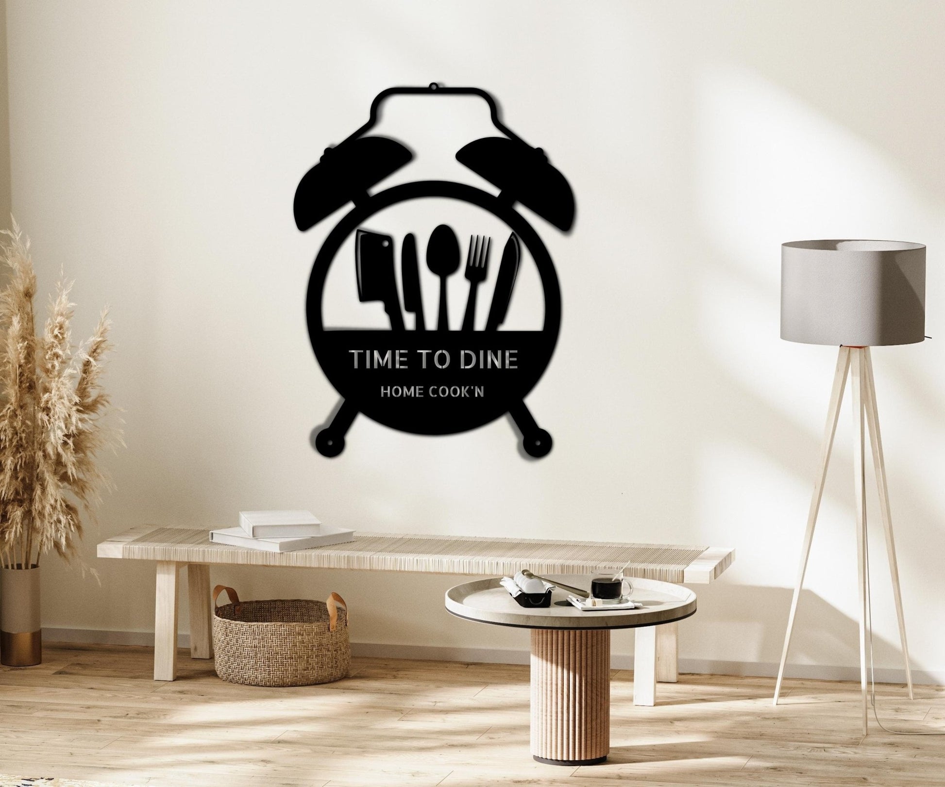 Food Time Dining Gather Sign - Custom Metal Eat Sign for Kitchen Decor and Cooking Lovers - Stylinsoul