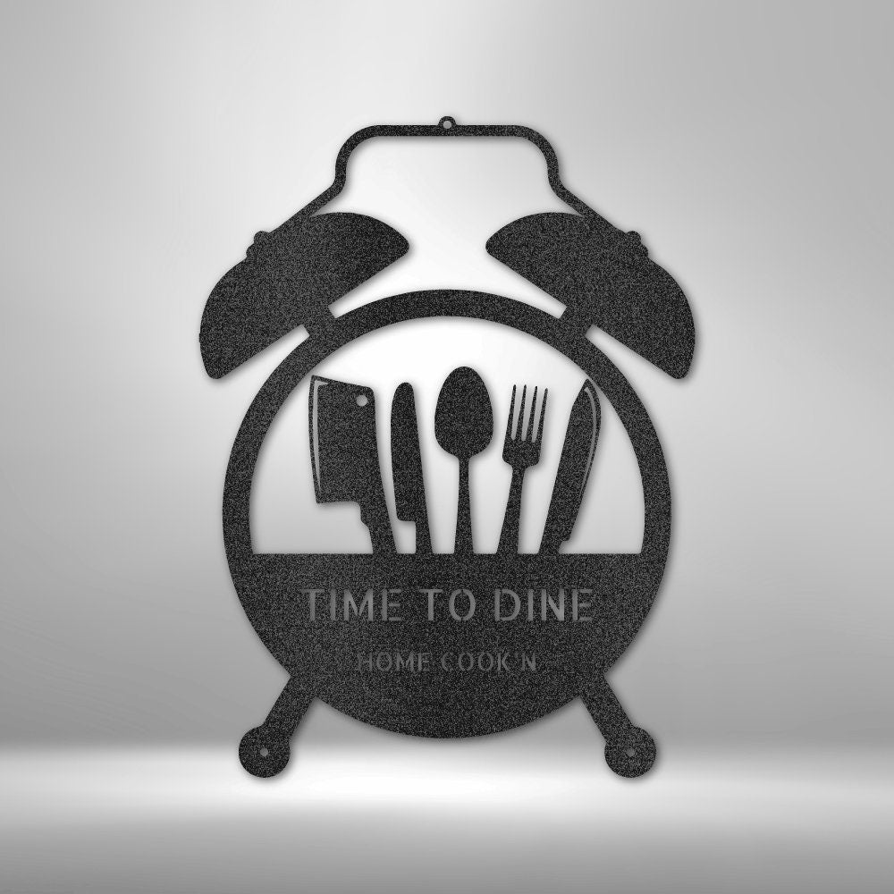Food Time Dining Gather Sign - Custom Metal Eat Sign for Kitchen Decor and Cooking Lovers - Stylinsoul