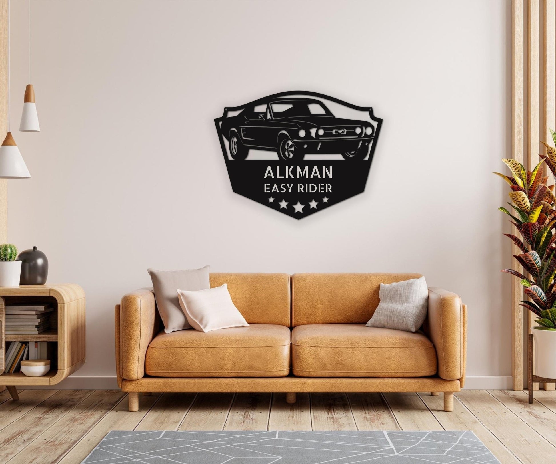 Ford Mustang Garage Decor - Mustang Metal Art Sign - Classic Ford Mustang Wall Sign - Stylinsoul
