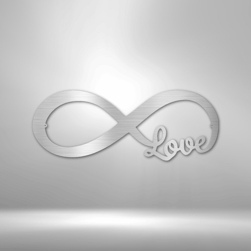 Infinite Love Steel Sign - Inspirational Metal Wall Art for Endless Love - Stylinsoul