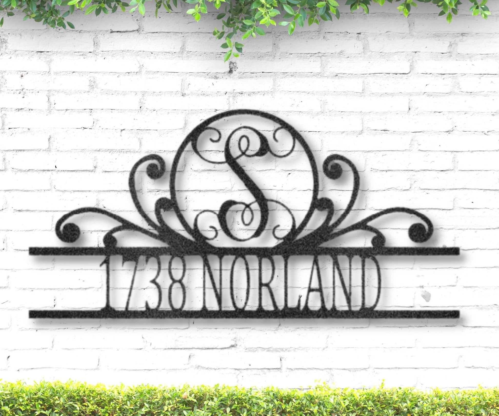 Metal Address Sign - House Number Sign - Personalized Metal Wall Art for Housewarming - Stylinsoul