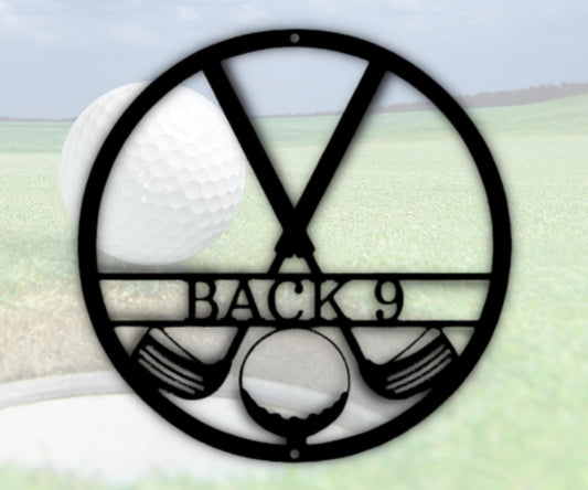 Metal Golf Wall Art - Golf Enthusiast Metal Sign for Sports Decor - Stylinsoul