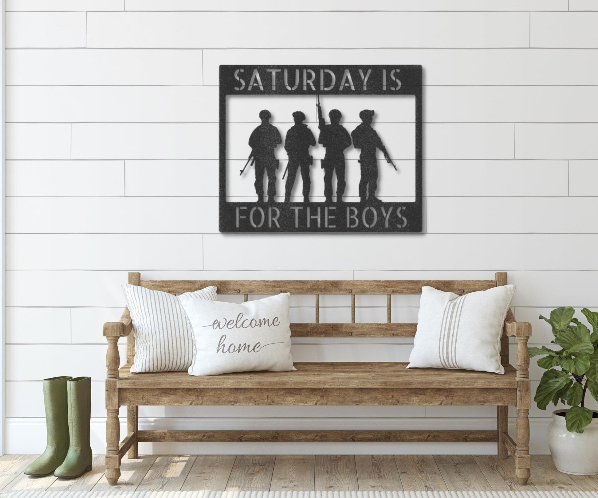 Military Metal Wall Art - Gift For US Soldiers - Patriotic Home Decor - Stylinsoul