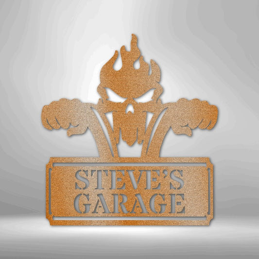 Papa's Garage Sign - Custom Garage Sign - Personalized Metal Sign - Stylinsoul