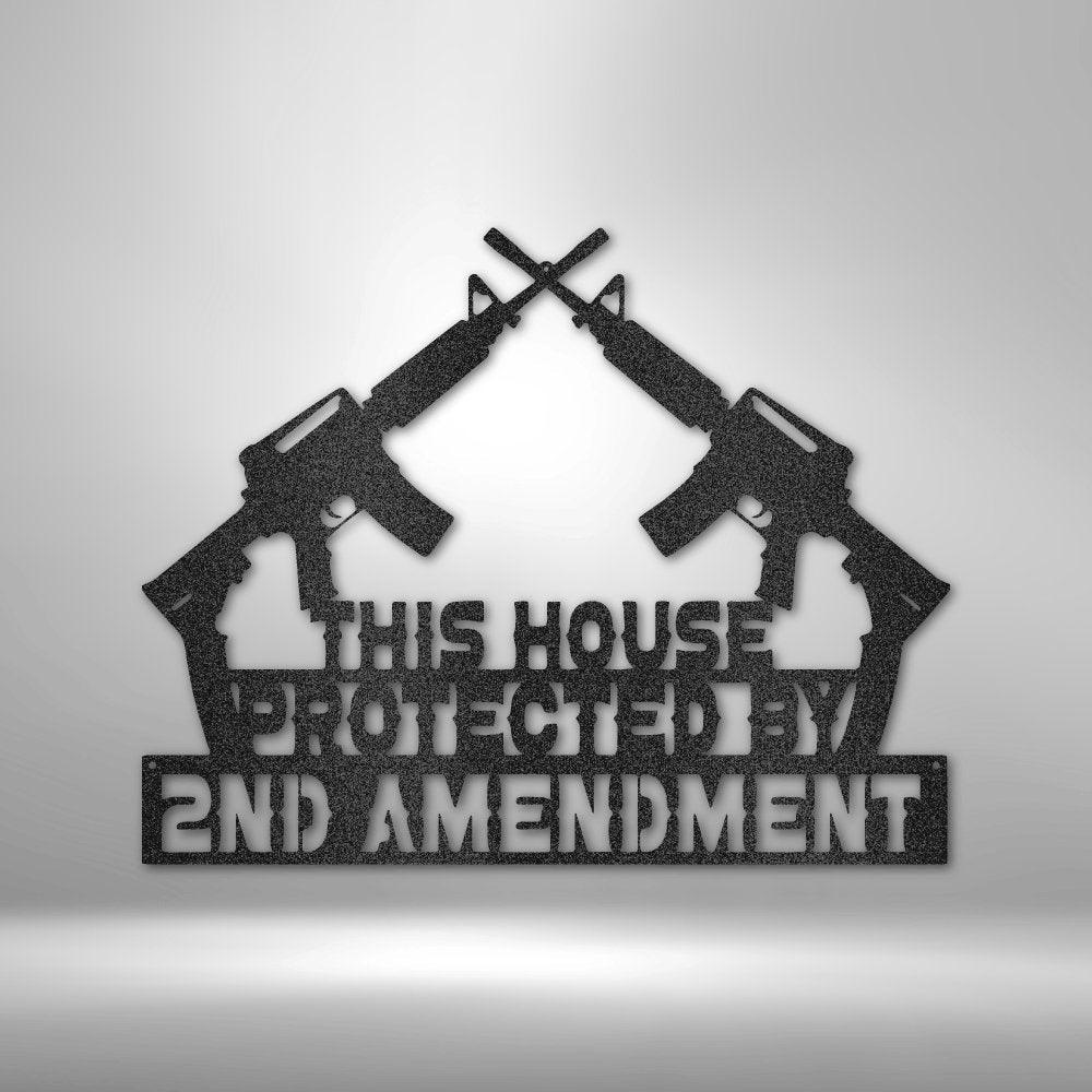 Patriotic Metal Art - Celebrate Freedom with 2nd Amendment Inspired Wall Decor - Stylinsoul