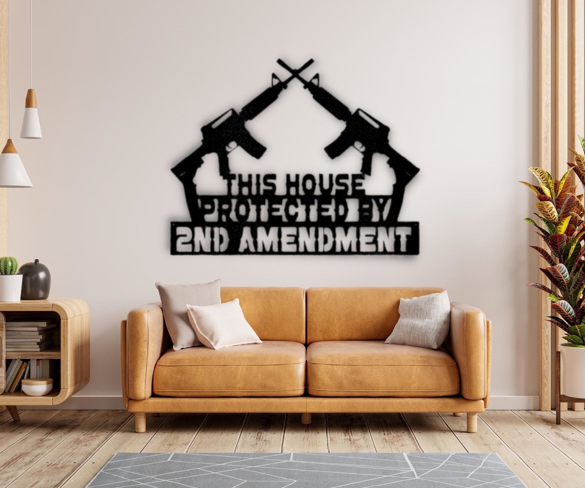 Patriotic Metal Art - Celebrate Freedom with 2nd Amendment Inspired Wall Decor - Stylinsoul
