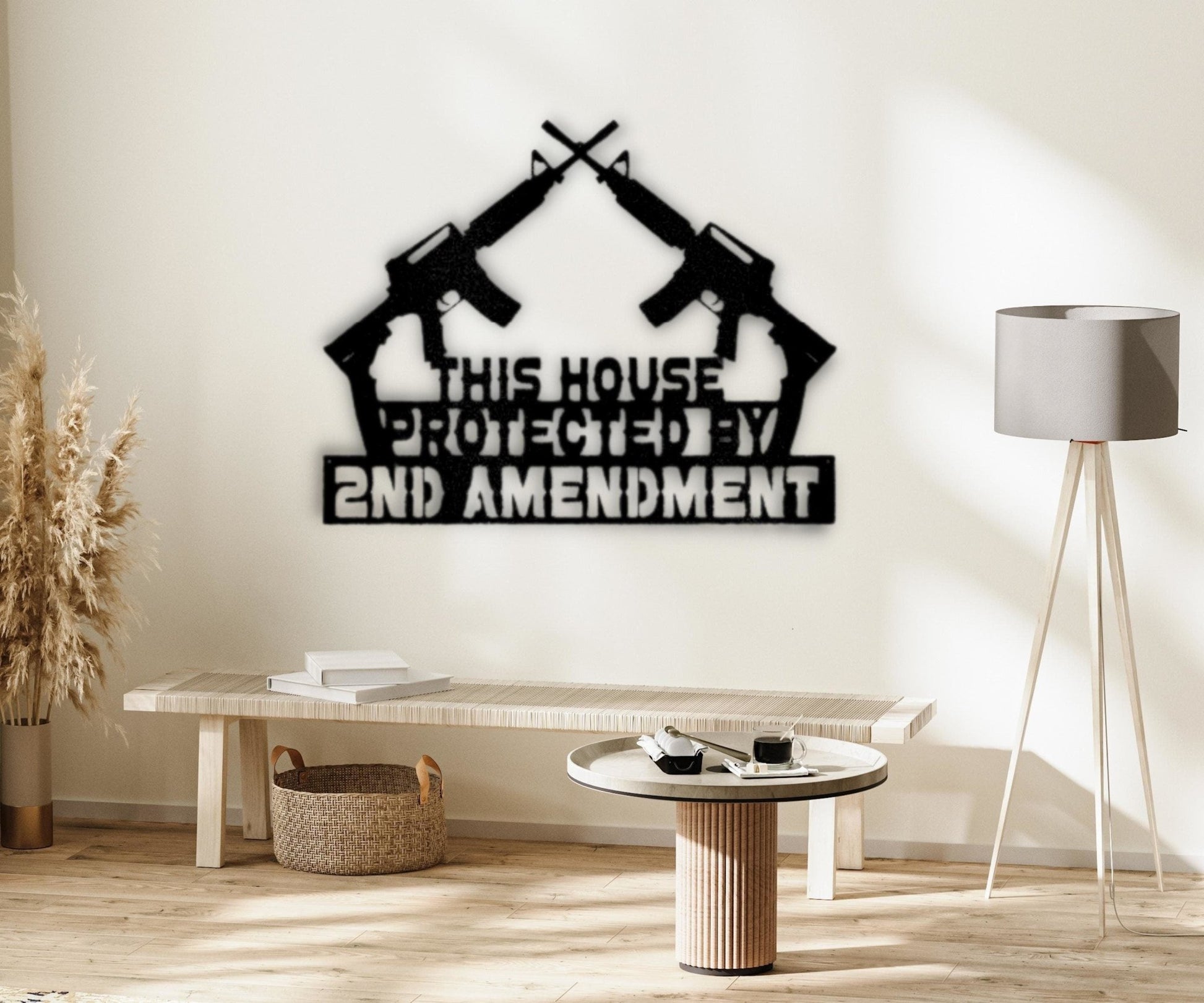 Patriotic Metal Art - Celebrate Freedom with 2nd Amendment Inspired Wall Decor - Stylinsoul