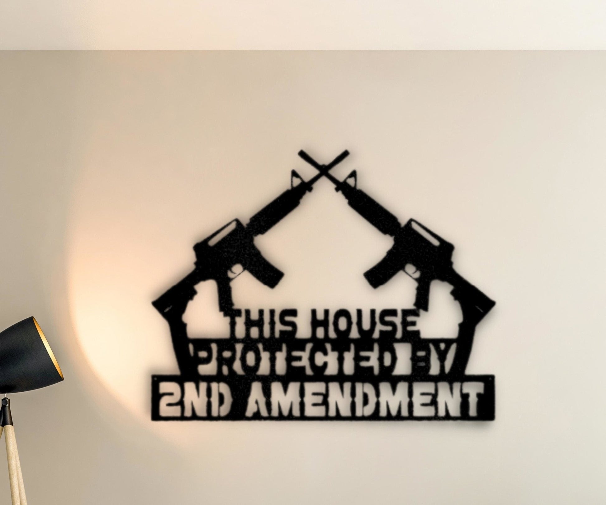 Patriotic Metal Art - Celebrate Freedom with 2nd Amendment Inspired Wall Decor - Stylinsoul