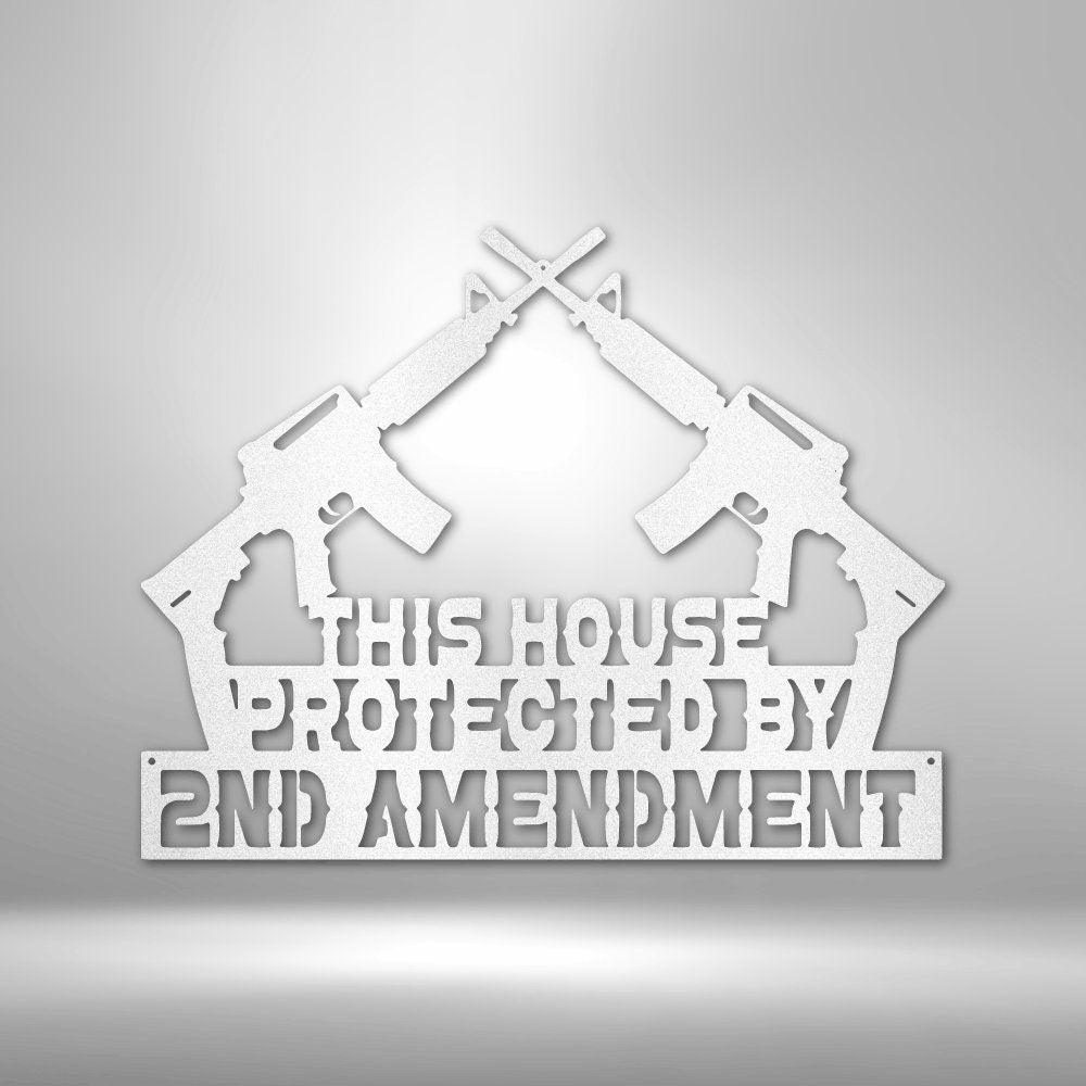 Patriotic Metal Art - Celebrate Freedom with 2nd Amendment Inspired Wall Decor - Stylinsoul