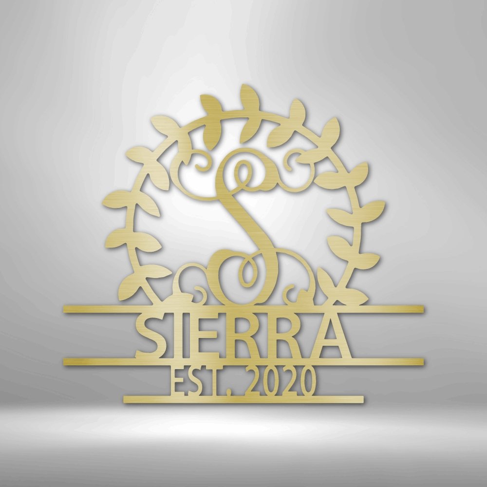 Personalized Crest Steel Sign - Custom Metal Wall Art for Personalized Home Decor - Stylinsoul