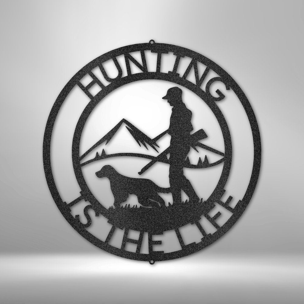 Personalized Hunting Gift - Hunter Metal Wall Art Sign for Outdoor Enthusiasts - Stylinsoul