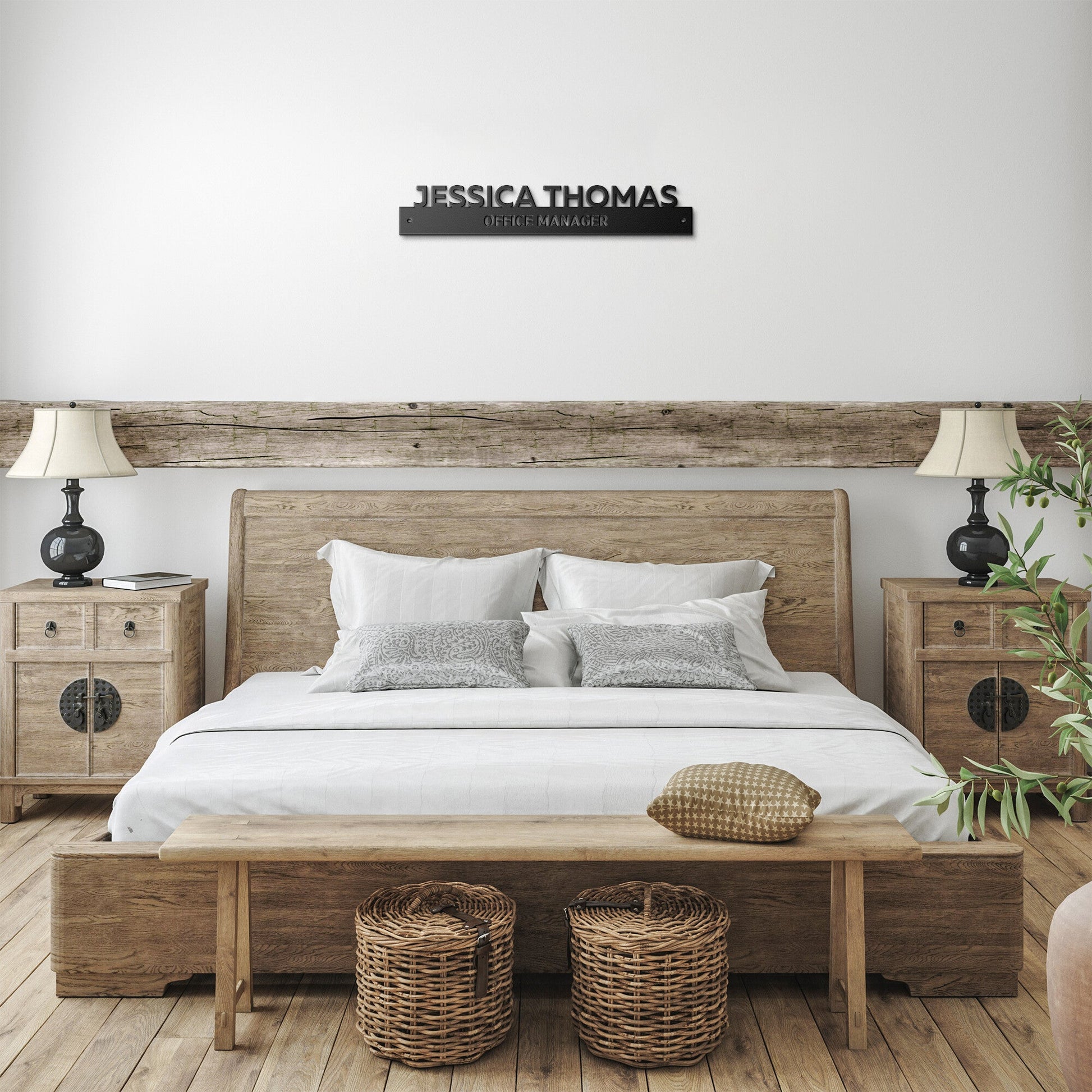 Personalized name plate for women wall decor sign modern office business and teacher name plate gifts for women - Stylinsoul