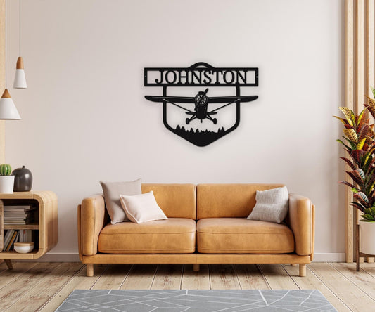 Personalized Pilot Gift - Flying High Metal Wall Signs - Airplane Wall Decor Gift - Stylinsoul