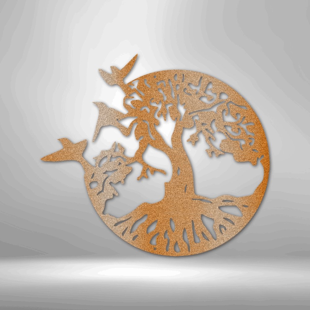 Take Flight Tree - Metal Wall Art Sign for a Nature-inspired Journey - Stylinsoul