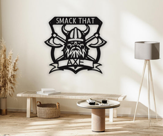 Viking Battle Axe Metal Sign - Norse-inspired Wall Art for Scandinavian Decor - Stylinsoul
