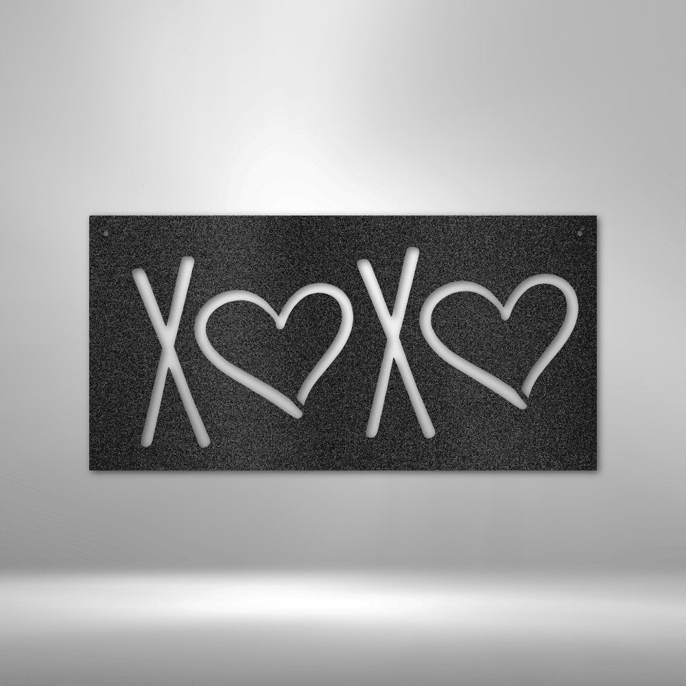 XOXO Steel Sign - Express Your Love with Stylish Wall Art - Stylinsoul