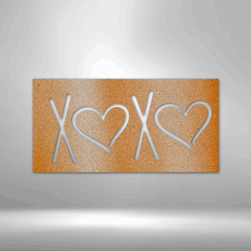 XOXO Steel Sign - Express Your Love with Stylish Wall Art - Stylinsoul
